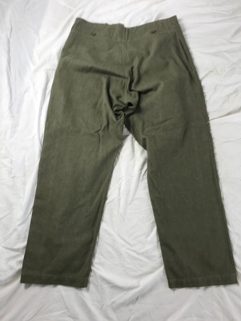 Chase Militaria | BRITISH ARMY 1951 DATED DENIM TROUSERS