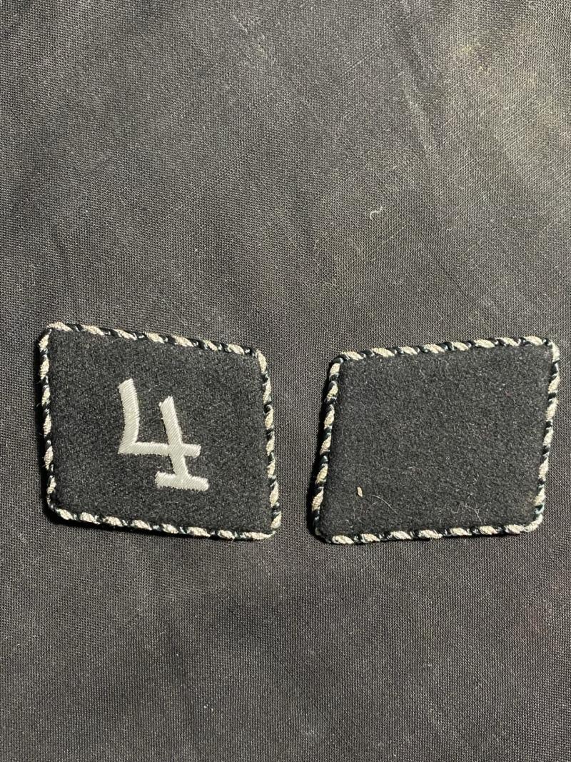 WW2 GERMAN ALLGEMEINE SS 4TH REGIMENT COLLAR TAB