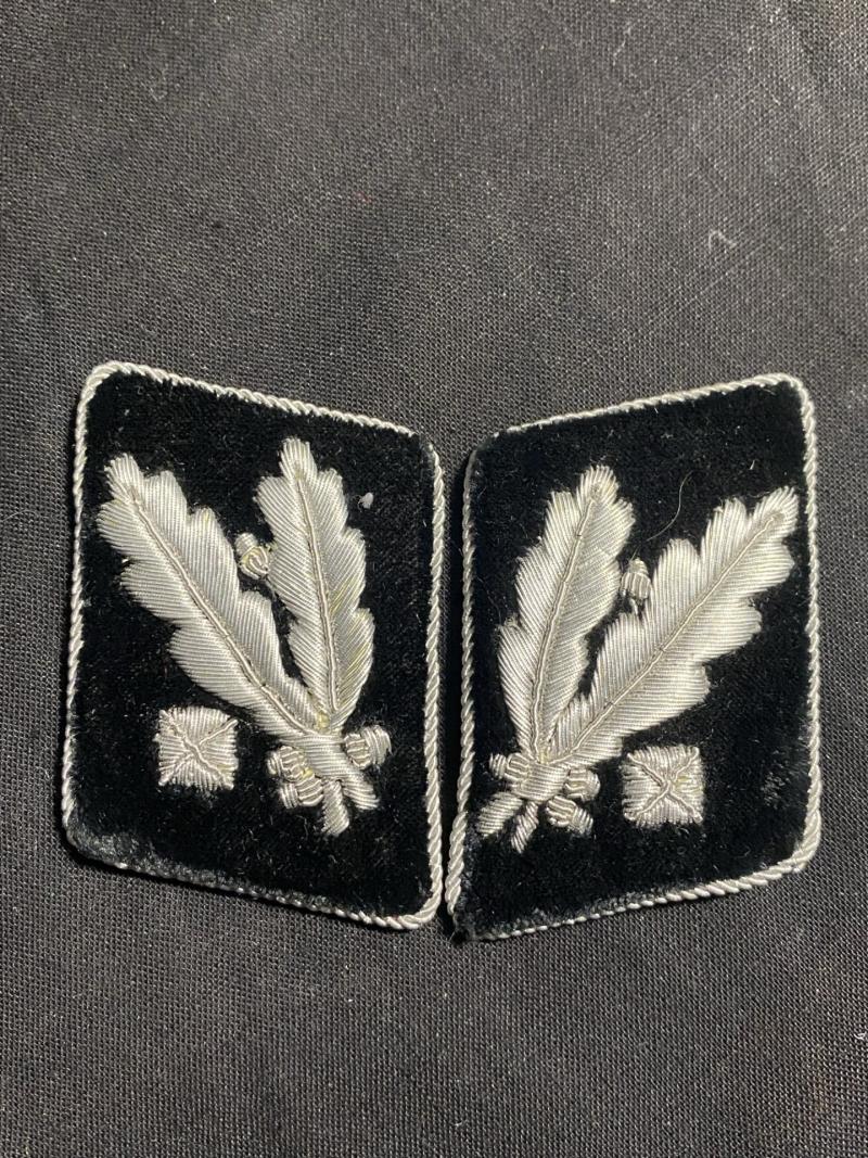 WW2 GERMAN SS BRIGADEFUHRER 1ST MODEL COLLAR PATCHES