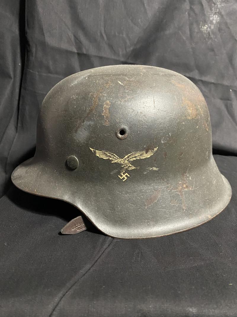 WW2 GERMAN LUFTWAFFE SINGLE DECAL M42 HELMET