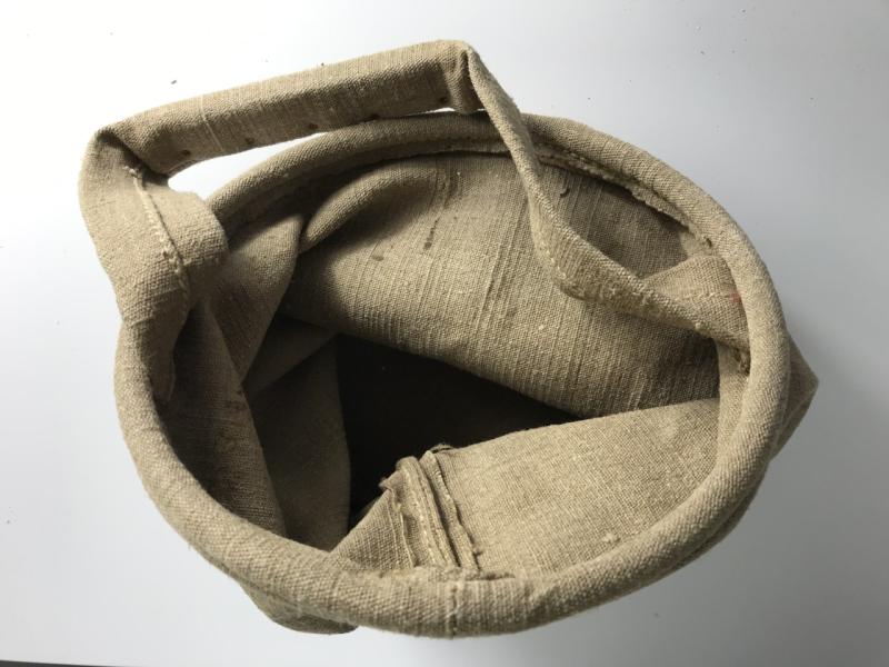 FRENCH ARMY CANVAS COLLAPSIBLE WATER BUCKET