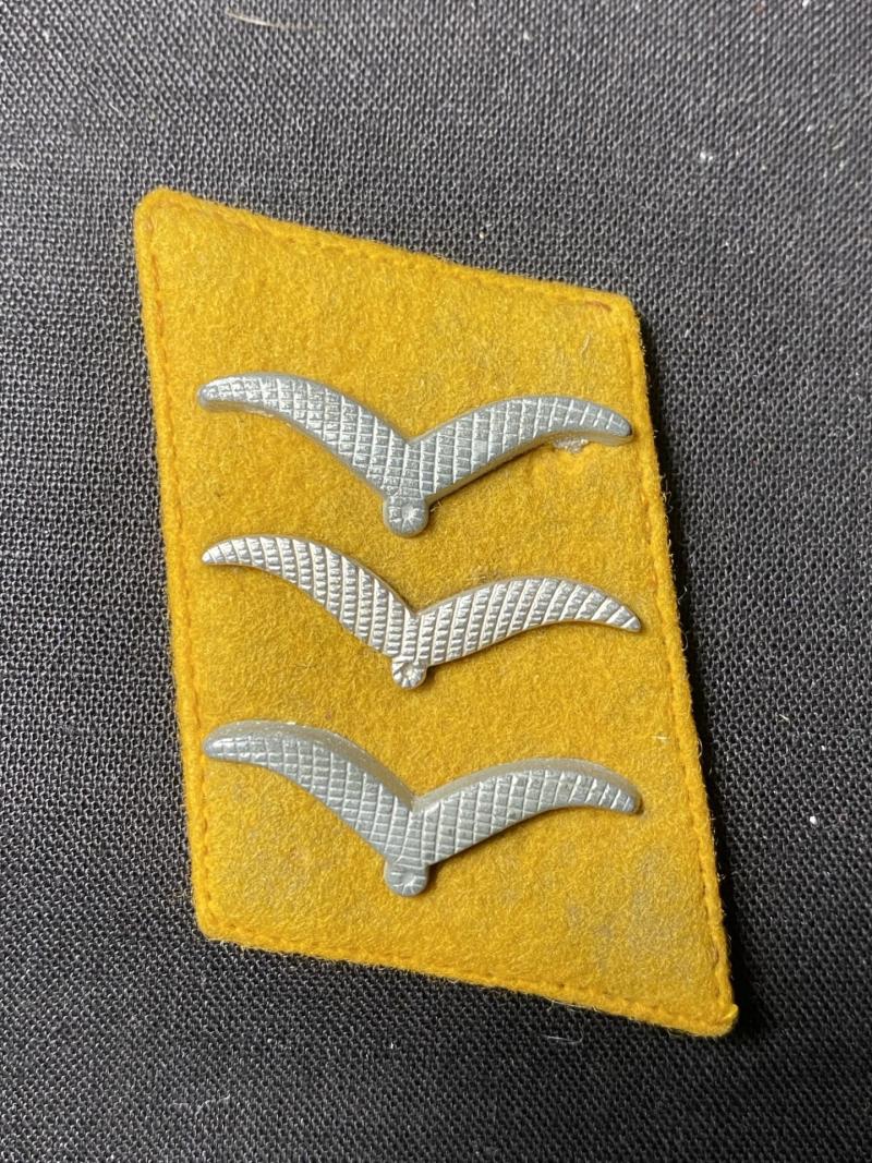 WW2 GERMAN LUFTWAFFE FLIEGER COLLAR PATCH