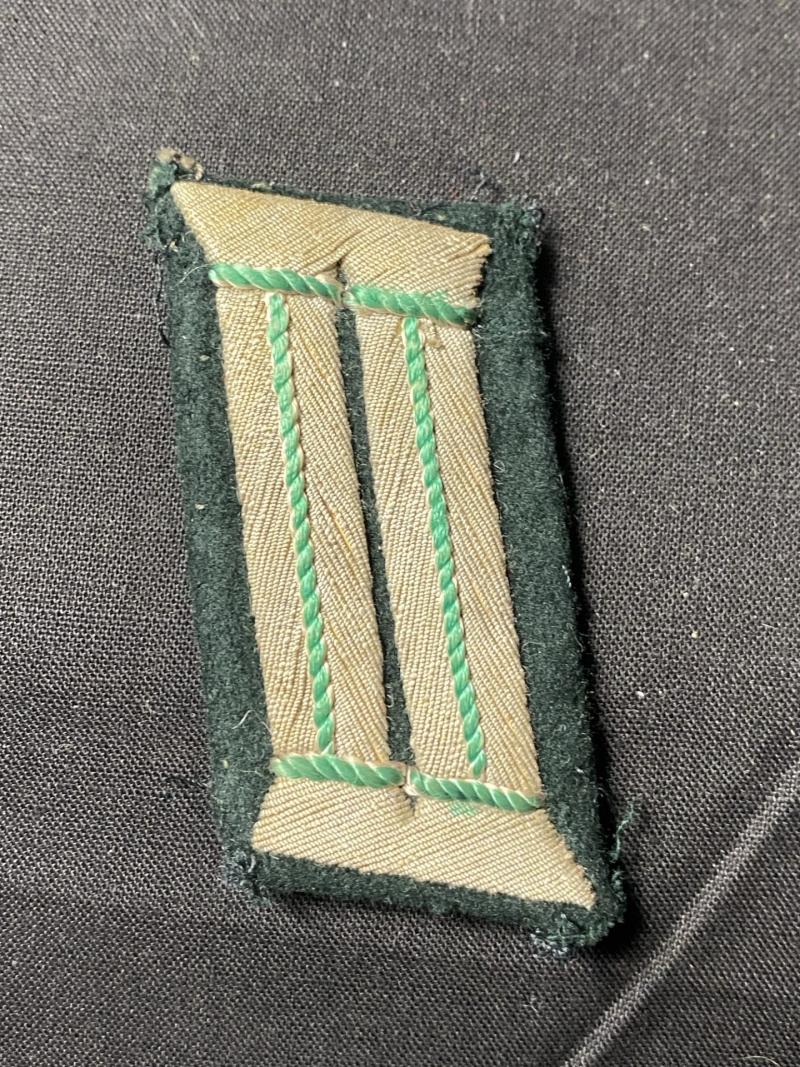 WW2 GERMAN INFANTRY (HEER) OFFICER'S COLLAR TAB