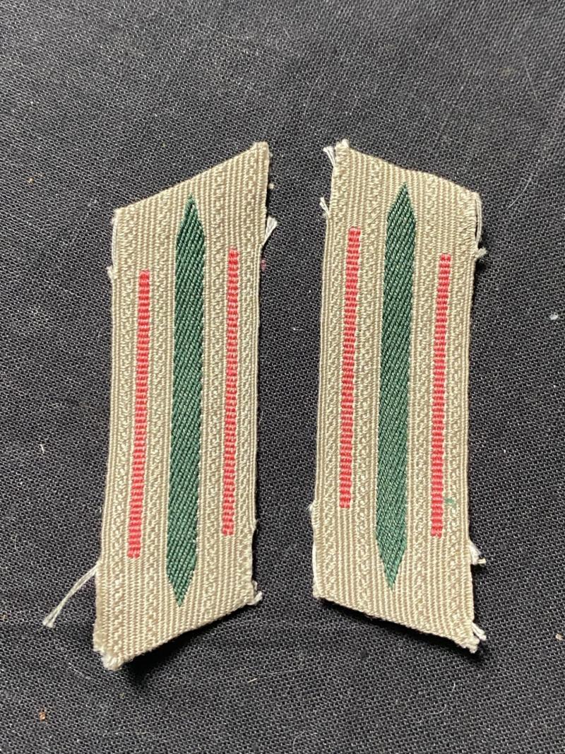 WW2 GERMAN PANZER COLLAR PATCHES