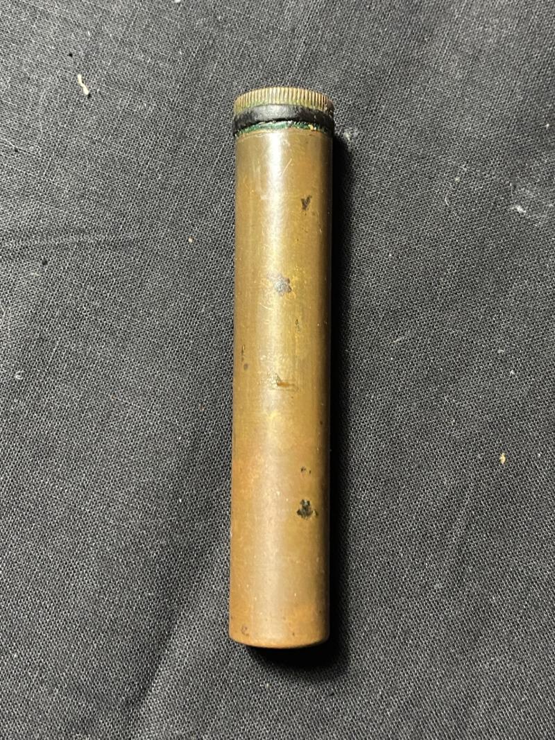 BRITISH ENFIELD BRASS OIL BOTTLE