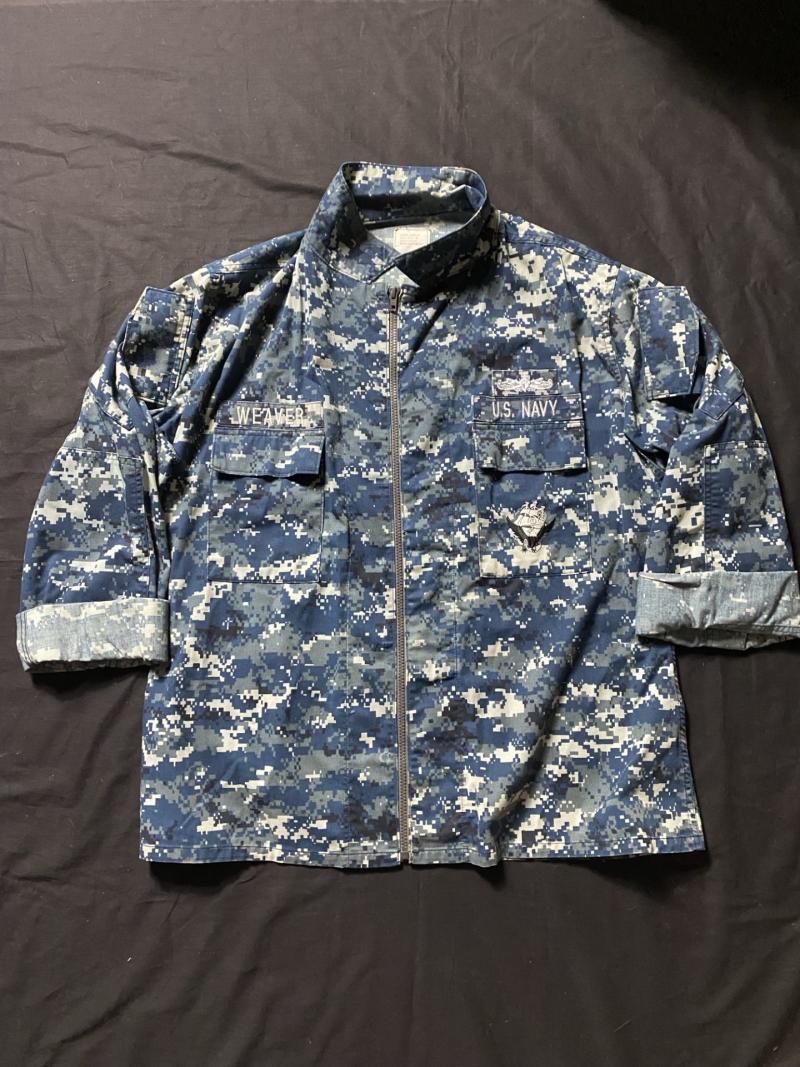 U.S. NAVY BLUE CAMO SHIRT