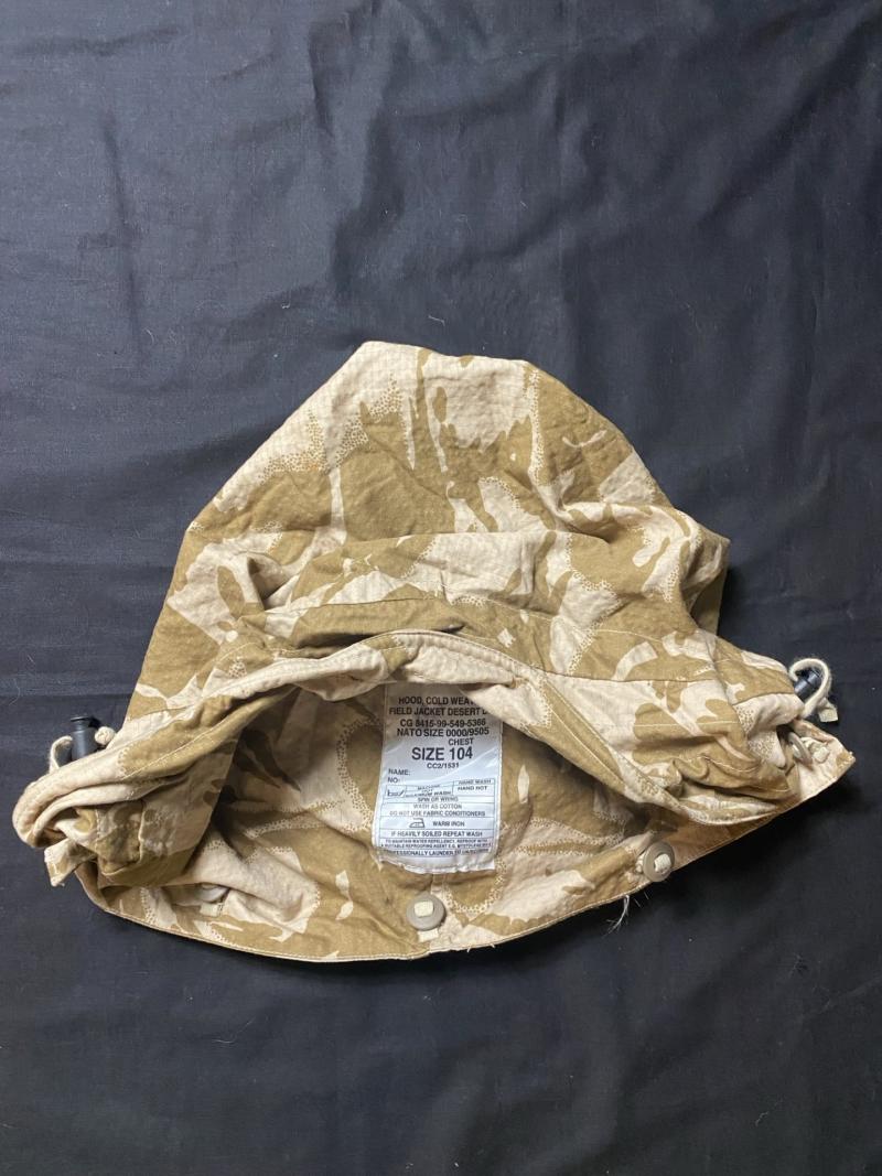 BRITISH DESERT DPM COLD WEATHER HOOD