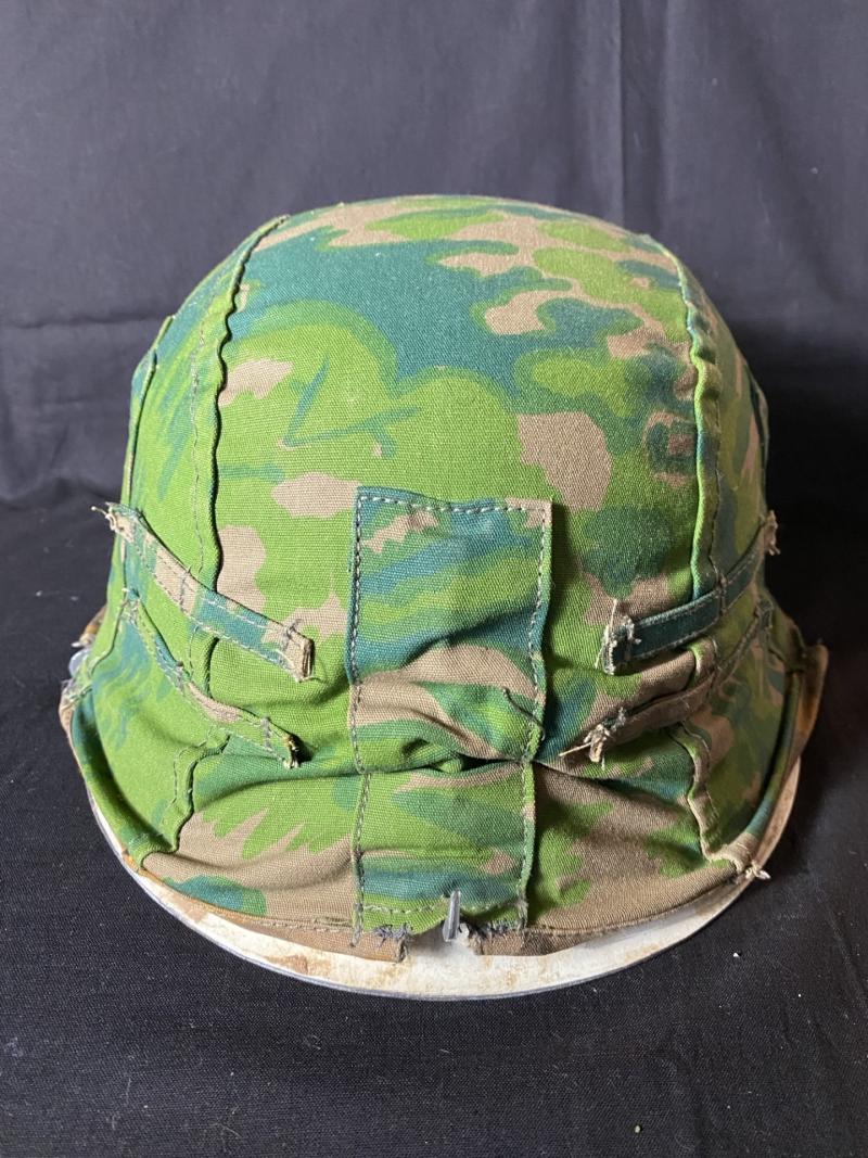 Chase Militaria Reproduction Ww German Palm Tree Camo M Reversible Helmet Cover