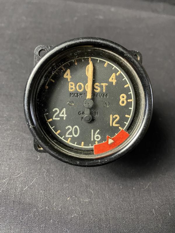 WW2 RAF MK.3M BOOST GAUGE INSTRUMENT