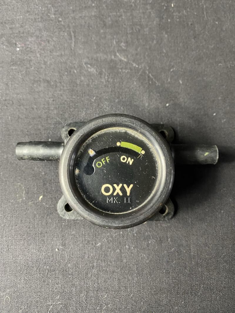 WW2 RAF LANCASTER BOMBER CREW OXYGEN FLOW METER MK.II GAUGE