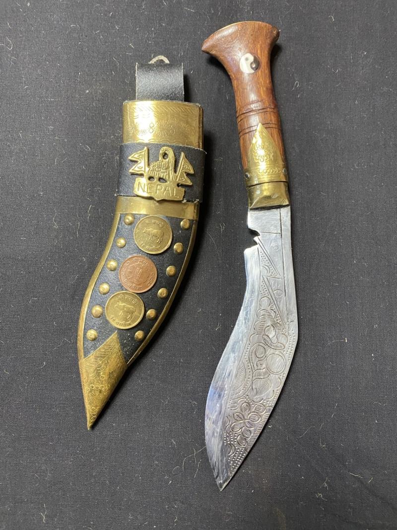 GURKHA NEPAL KUKRI DAGGER WITH SCABBARD