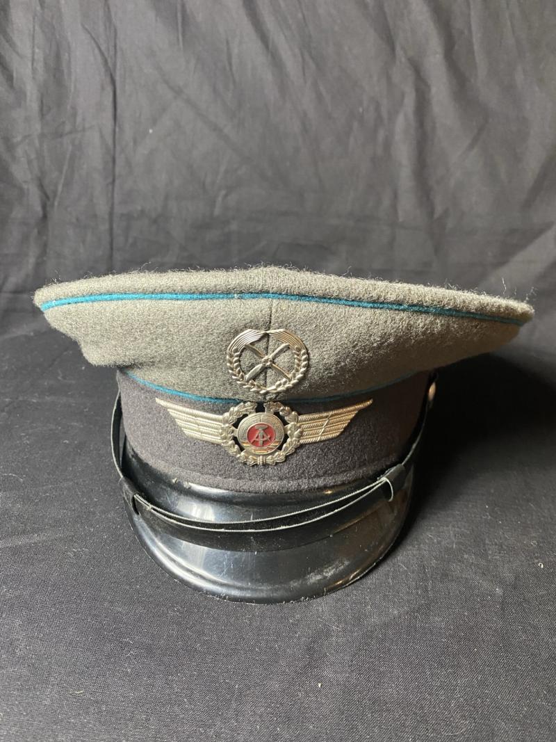 EAST GERMAN NVA AIR FORCE VISOR CAP