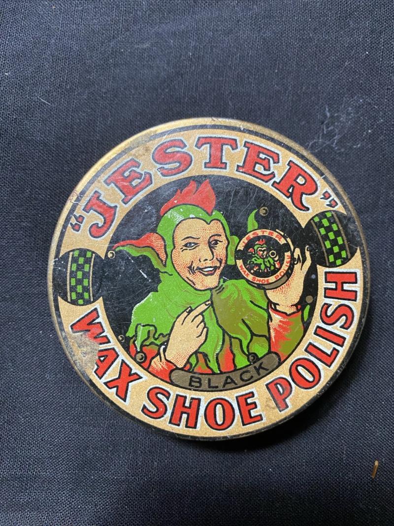 WW2 BRITISH JESTER WAX SHOE POLISH (BLACK)