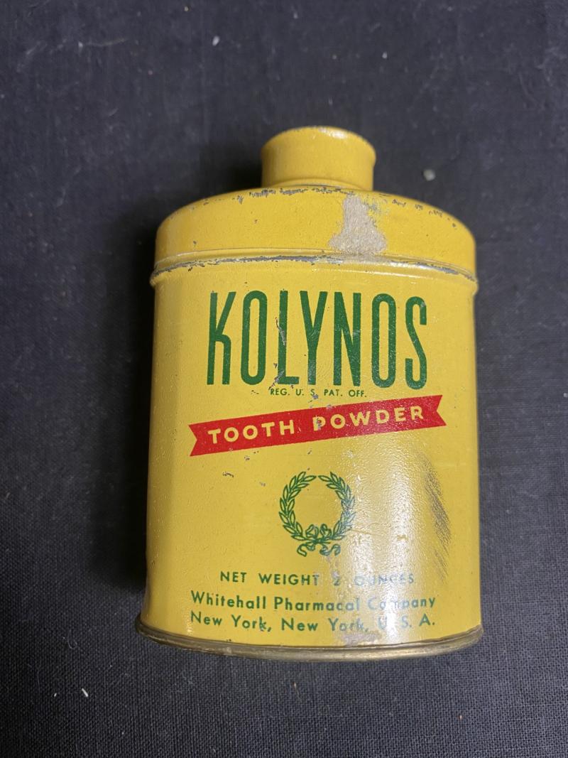 WW2 U.S. KOLYNOS TOOTH POWDER