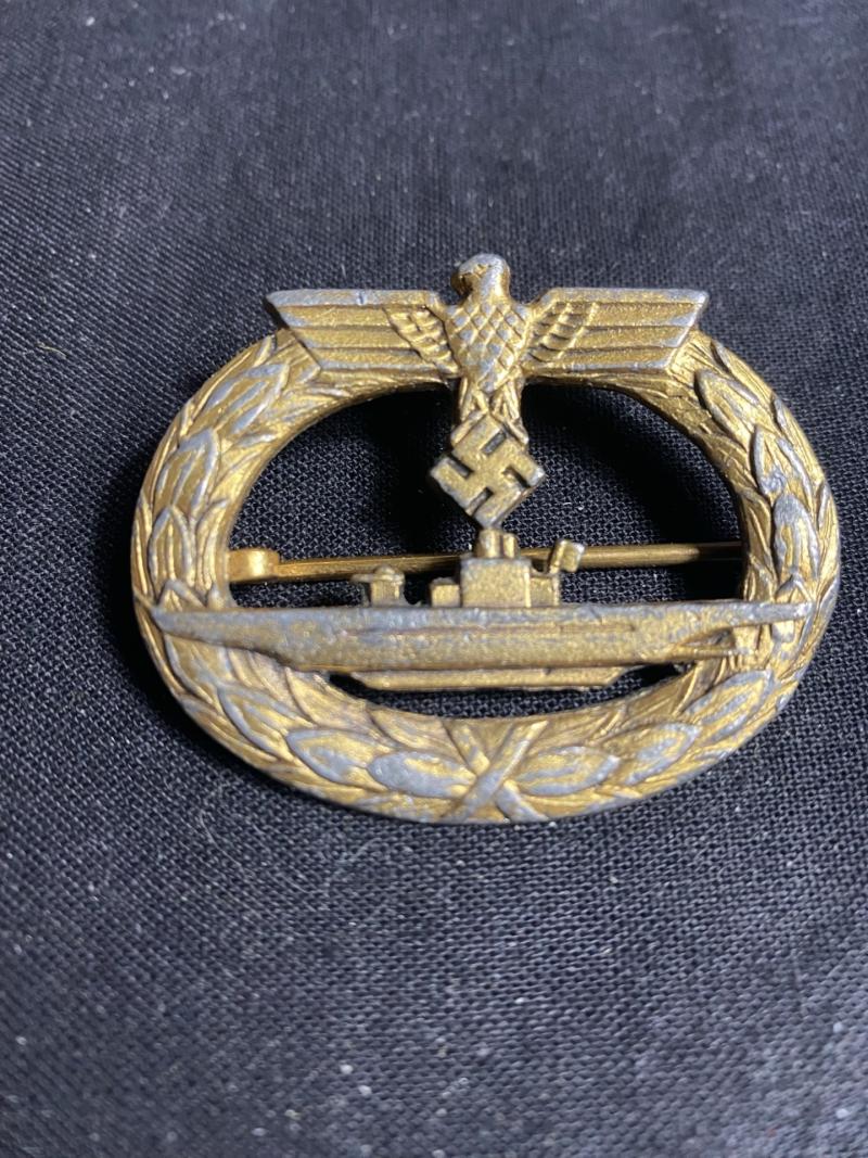 HIGH QUALITY REPRODUCTION WW2 GERMAN U-BOAT WAR BADGE