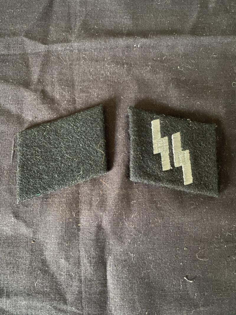 REPRODUCTION WW2 GERMAN SS COLLAR TABS