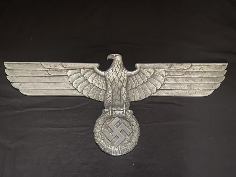 RARE WW2 THIRD REICH ‘REICHSBARN’ LARGE RAILROAD EAGLE ’90CM’ BY APAG