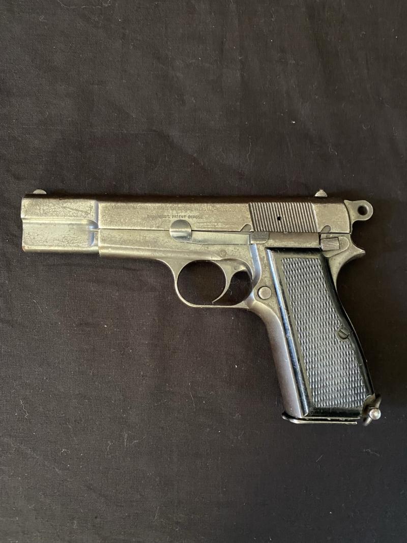 (WAS £675) DEACTIVATED 9MM BROWNING HI-POWER PISTOL (MATCHING) (NEW EU DEACTIVATION)