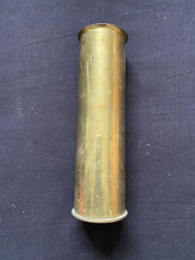 WW2 BRITISH 2PR TRENCH ART SHELL CASE (INERT)