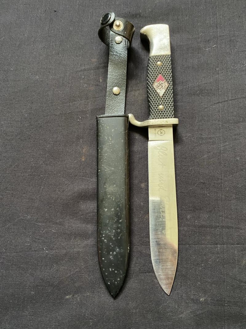 REPRODUCTION WW2 GERMAN HITLER YOUTH KNIFE 