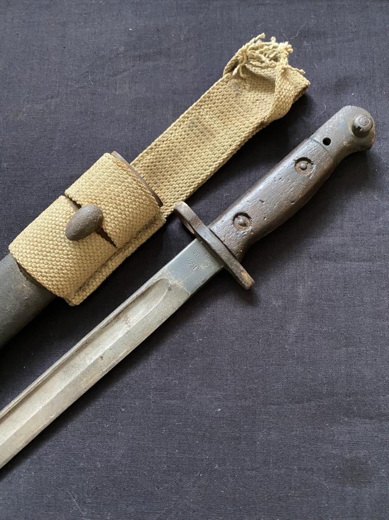 WW1 1907 PATTERN 1915 DATED SANDERSON SMLE BAYONET