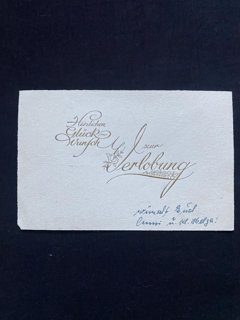 WW2 GERMAN ANNIVERSARY CONGRATULATIONS CARD