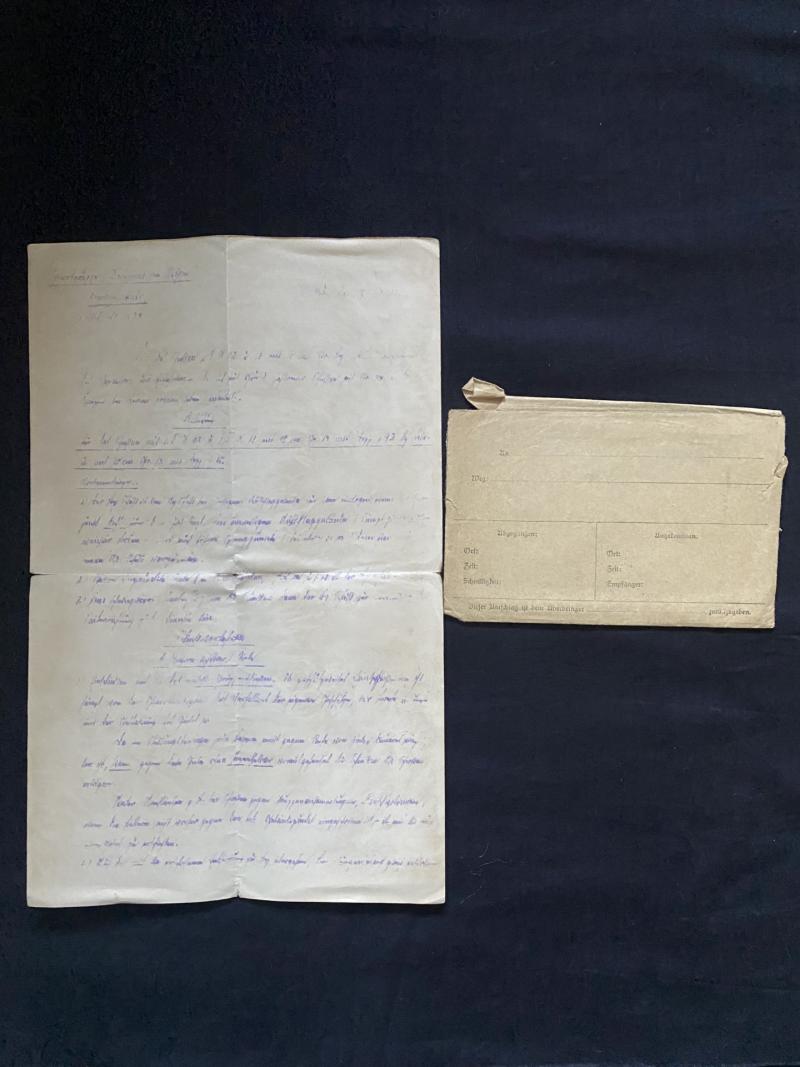 WW2 GERMAN LETTER WITH ENVELOPE