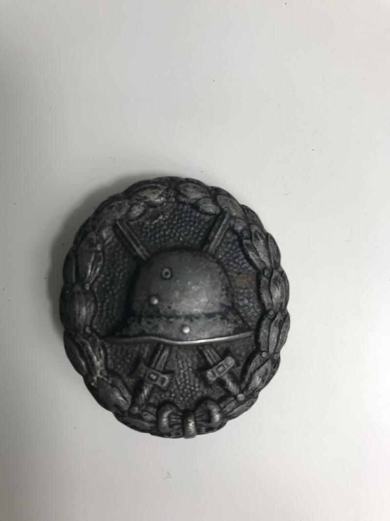 WW1 GERMAN WOUND BADGE IN BLACK