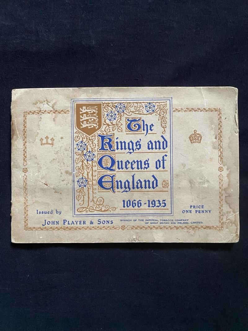 THE KINGS & QUEENS OF ENGLAND 1066-1935 CIGARETT CARDS ALBUM