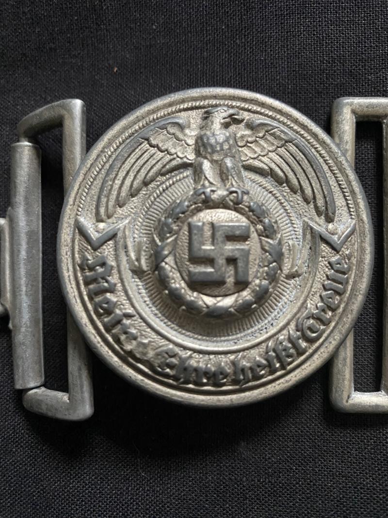 REPRODUCTION WW2 GERMAN WAFFEN-SS OFFICER'S BELT BUCKLE
