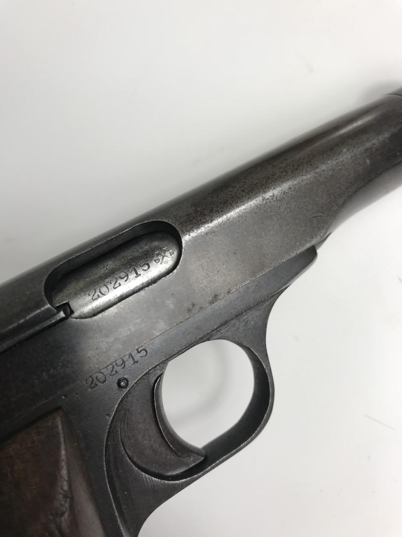 WW2 GERMAN BROWNING M1922 PISTOL (MATCHING) (PRE EU/UK DEACTIVATION)