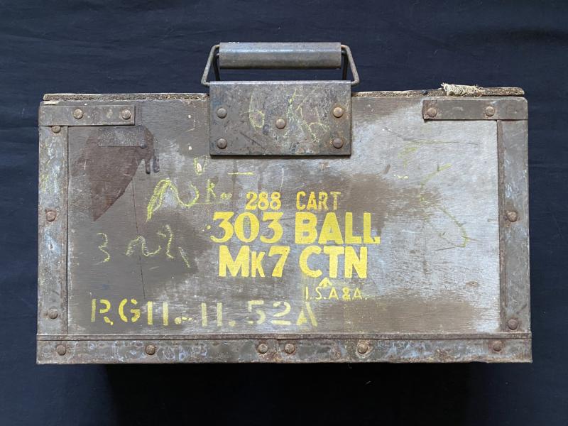 BRITISH .303 WOODEN AMMO BOX
