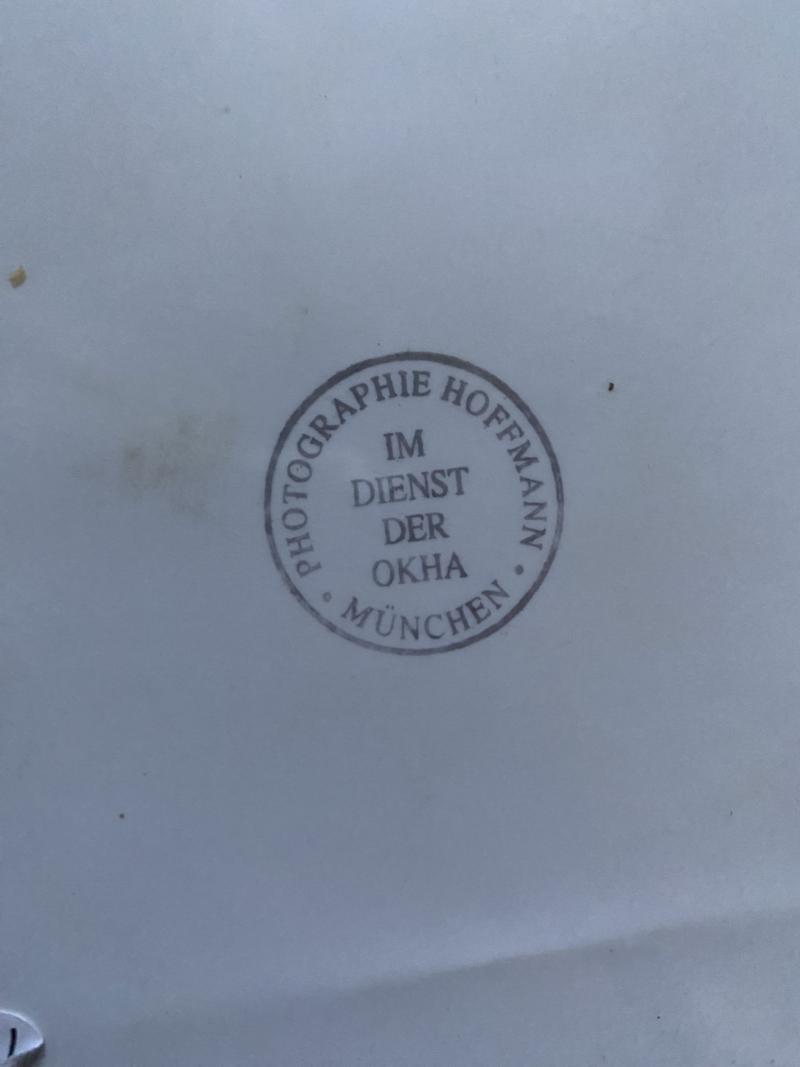 WW2 GERMAN HEINRICH HOFFMANN PHOTOGRAPH OF 3 SS SOLDIERS