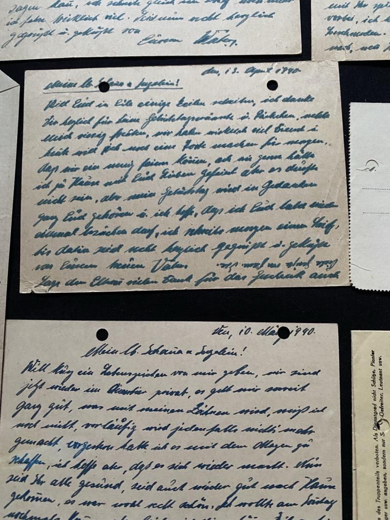 A SET OF WW2 GERMAN SS JOHANNA WACHHER LETTERS