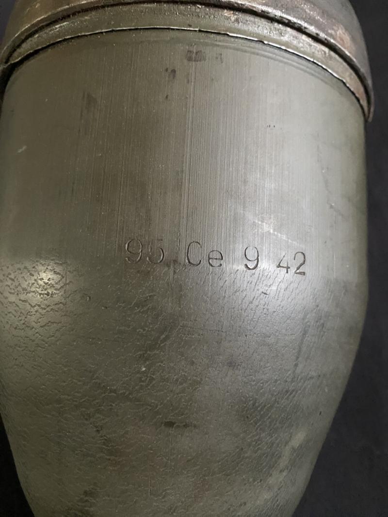 WW2 GERMAN 3.7CM STIELGRANATE 41 FOR THE 3.7CM PAK CANNON.