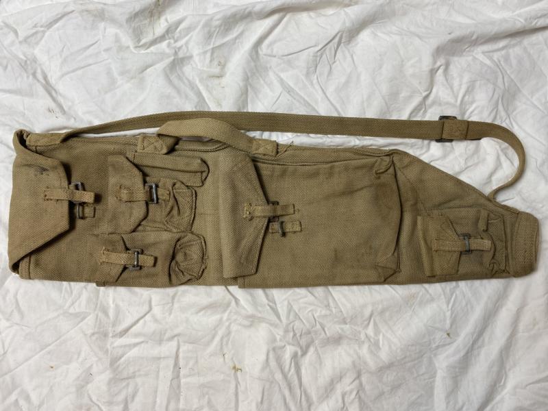 WW2 BRITISH BREN GUN SPARE BARREL POUCH