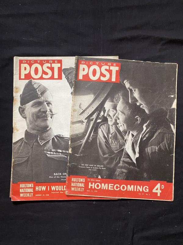 3 X WW2 PICTURE POST MAGAZINES