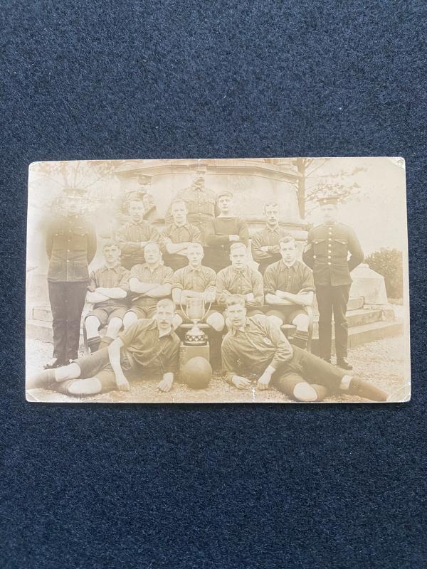 1902-1905 POSTCARD OF THE MILITARY FOOTBALL TEAM