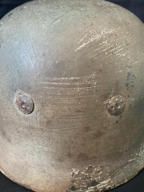 WW2 GERMAN M38 FALLSCHIRMJAGER PARATROOPER CAMO HELMET