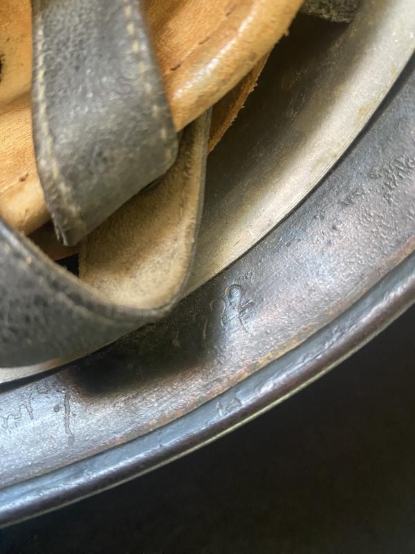 WW2 GERMAN M38 FALLSCHIRMJAGER PARATROOPER CAMO HELMET