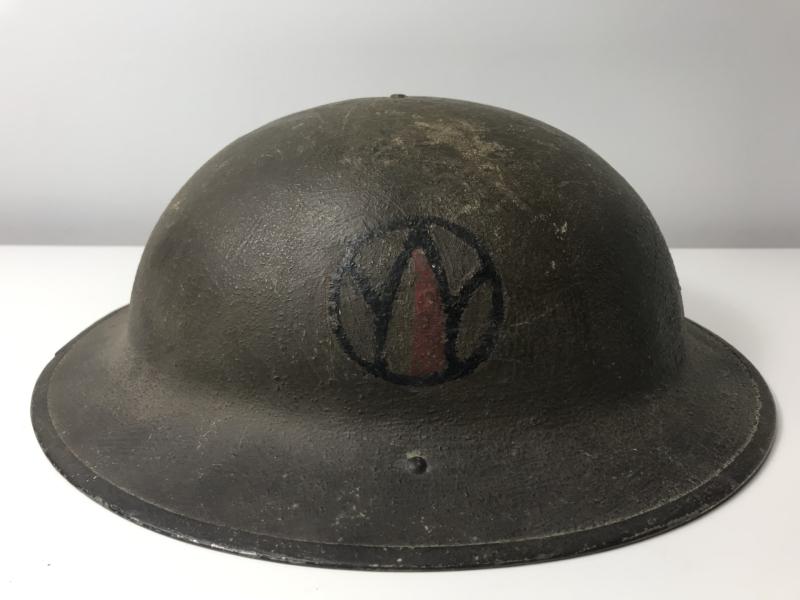 U.S. M1917 HELMET UNIT MARKED 89TH INFANTRY DIVISION