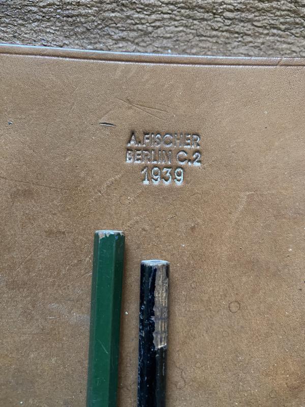 WW2 GERMAN OFFICER'S MAP CASE