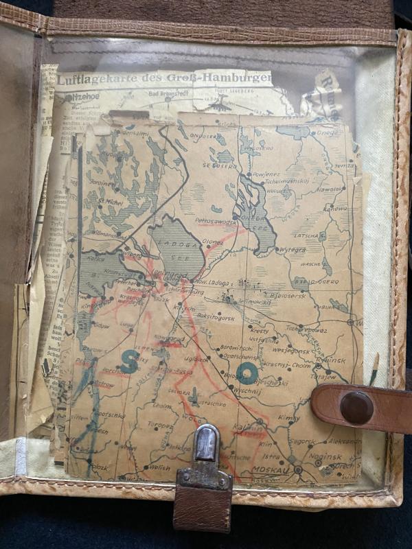 WW2 GERMAN OFFICER'S MAP CASE