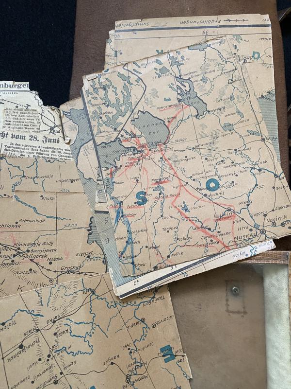 WW2 GERMAN OFFICER'S MAP CASE