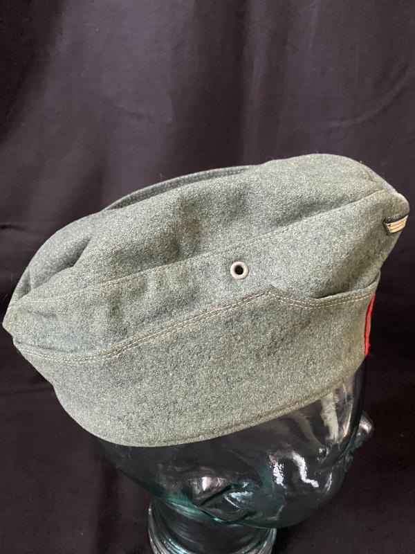 WW2 GERMAN ARMY ARTILLERY ENLISTED MAN'S OVERSEAS M38 CAP