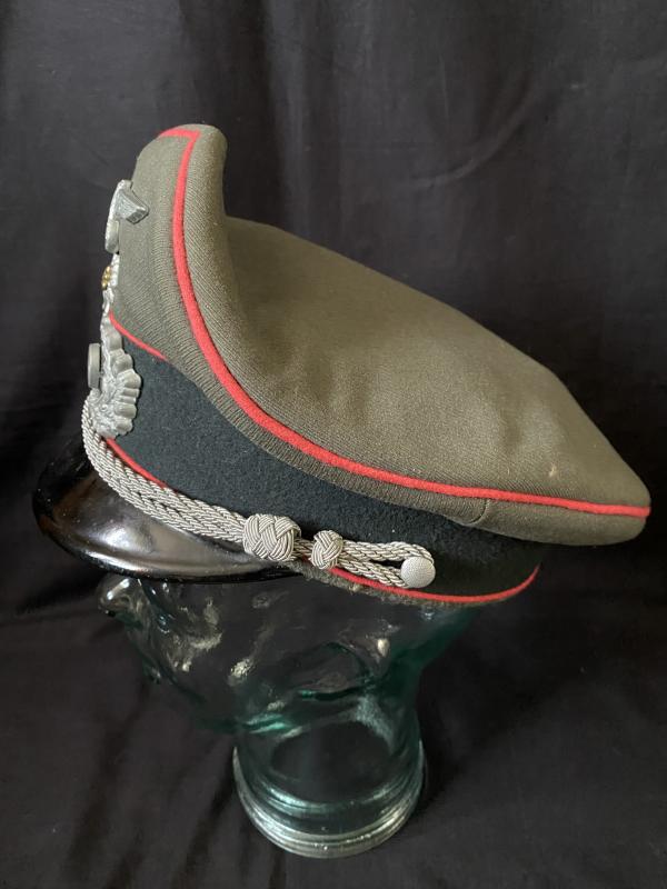 WW2 GERMAN PANZER OFFICER'S VISOR CAP