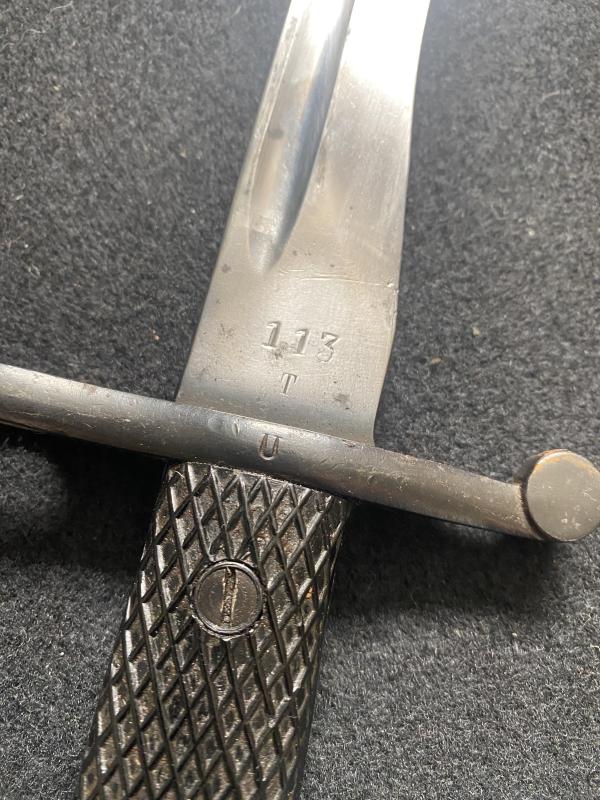 WW2 SPANISH M1941 BOLO MAUSER BAYONET
