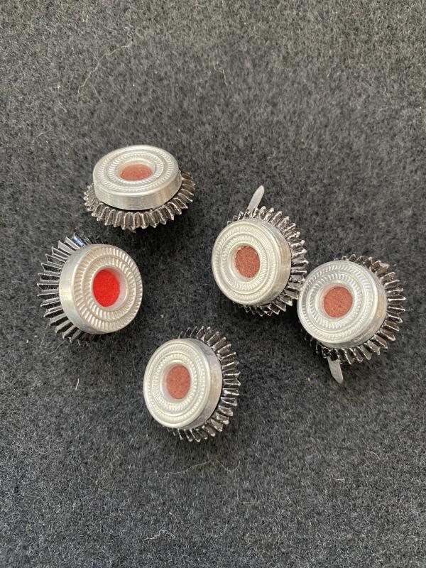 5 X WW2 GERMAN CAP COCKADES