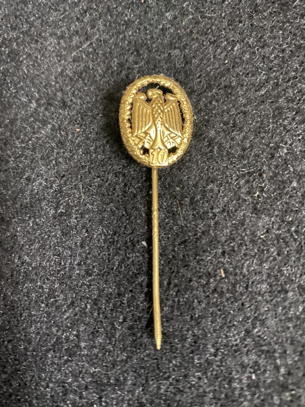 GERMAN BUNDESWEHR 10 YEAR STICK PIN