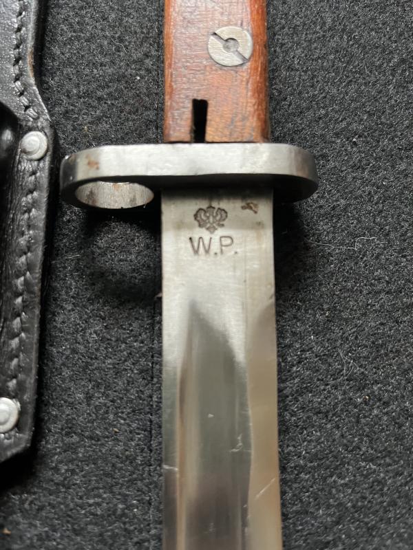 WW2 POLISH F.B. RADOM W.P. MAUSER BAYONET FOR WZ 29 RIFLE